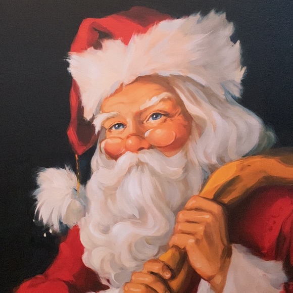 NEW 2024” , Dollar General, Susan Comish, Santa a Christmas Canvas, - Picture 2 of 5